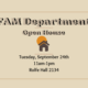 AFAM Open House Event Date: September 24 @ 11:00 am - 1:00 pm Location: Rolfe 2134