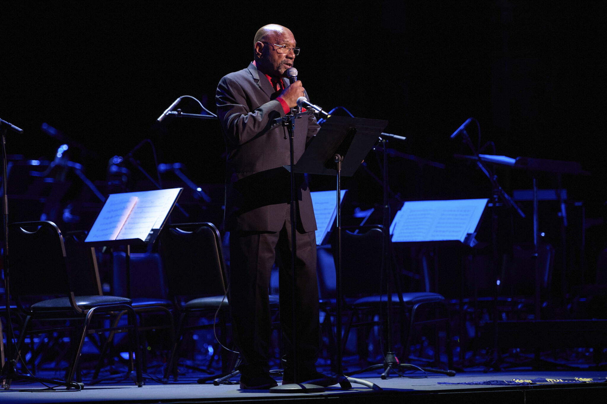 Juneteenth Day man talking on stage