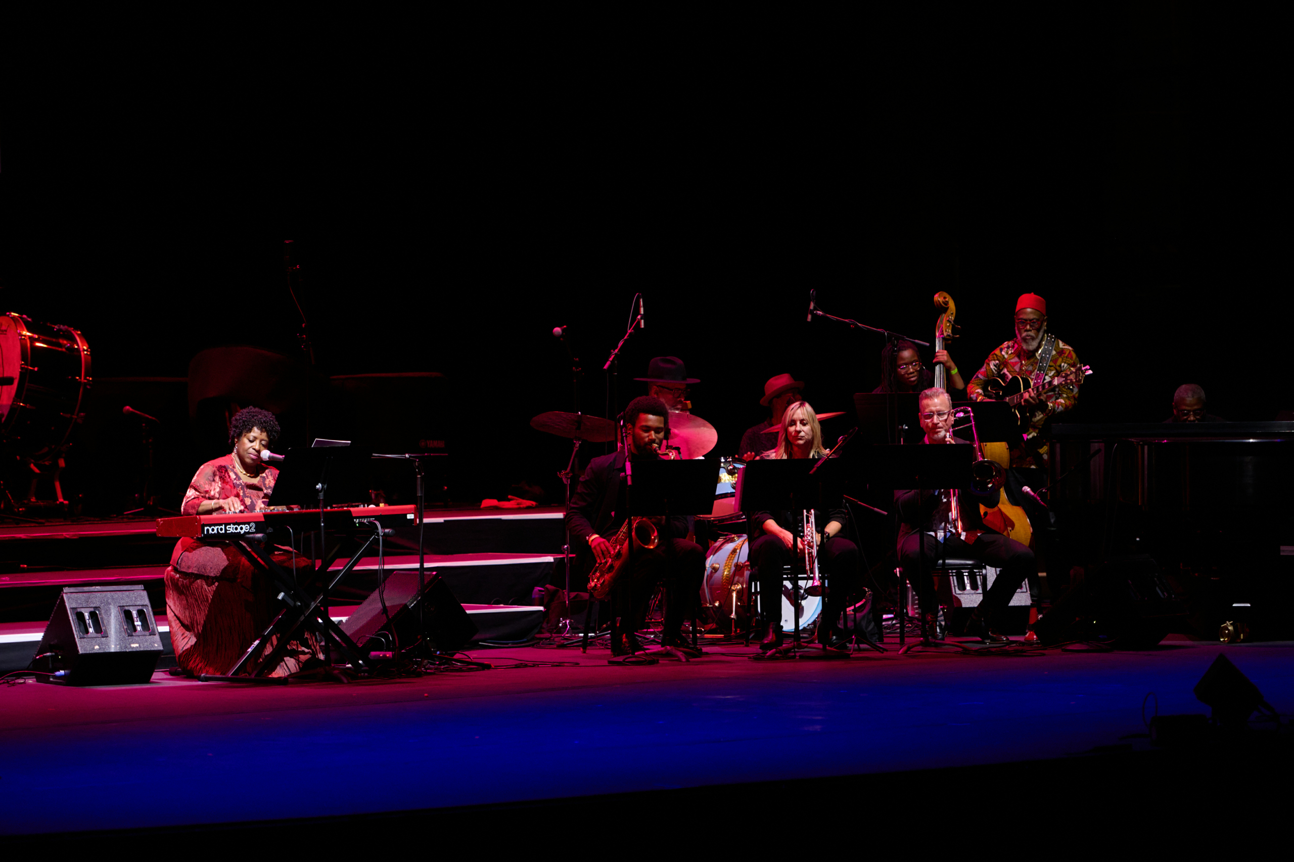 Juneteenth Day people playing music on stage