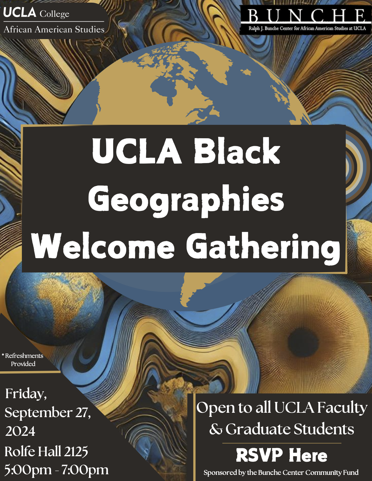 UCLA Black Geographies Welcome Gathering Event